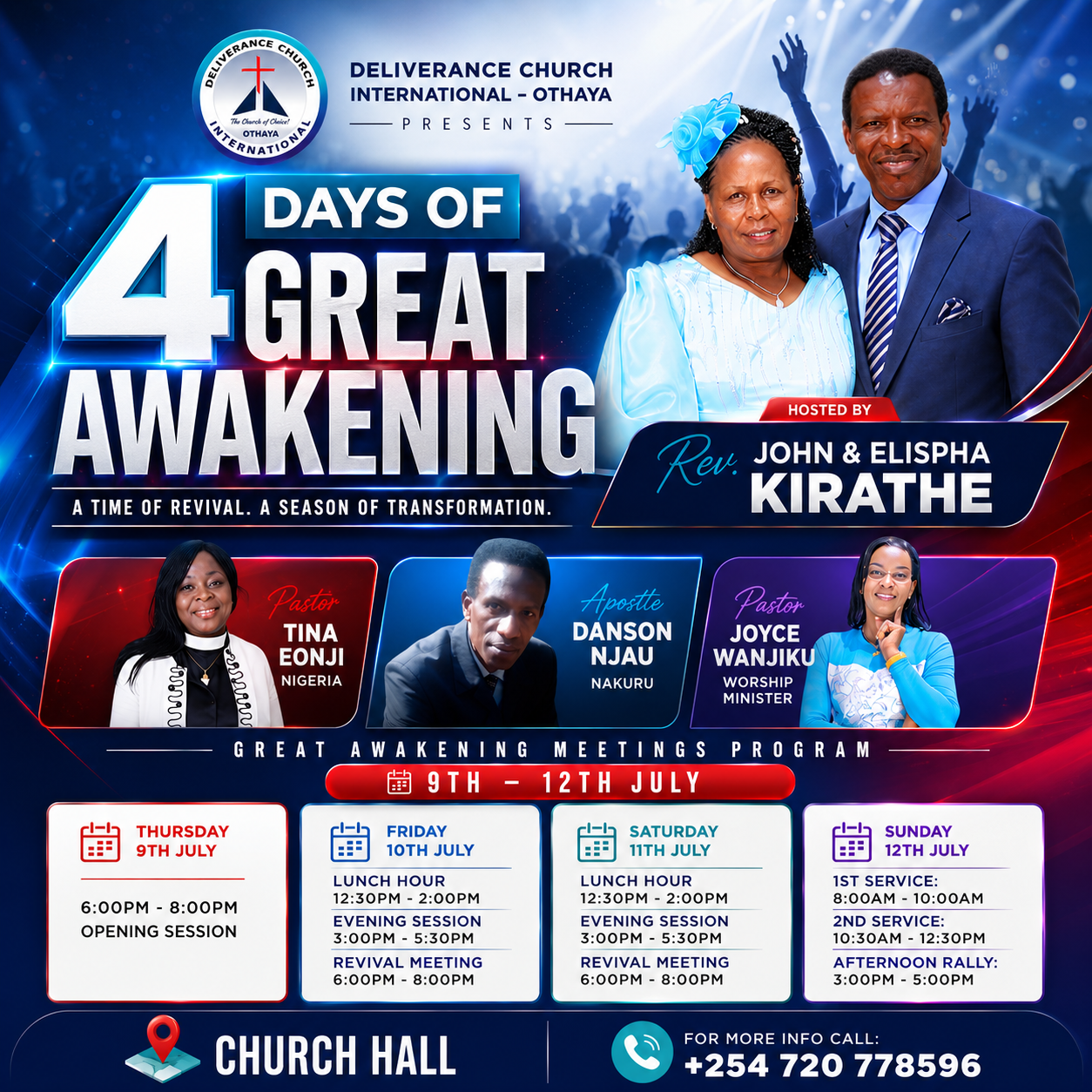 Church Revival Event Flyer — Graphic Design by JTH Graphix Production