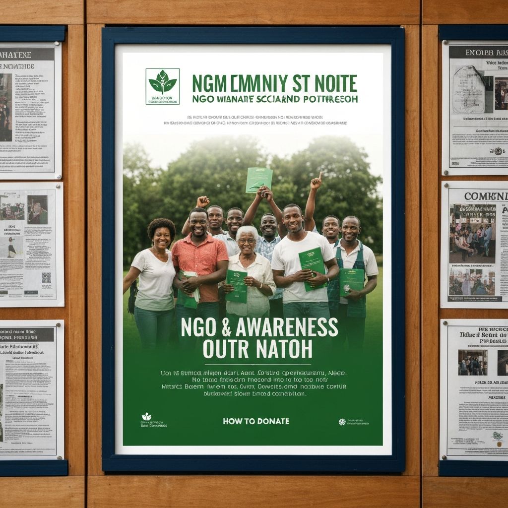 NGO Awareness Poster — Graphic Design by JTH Graphix Production
